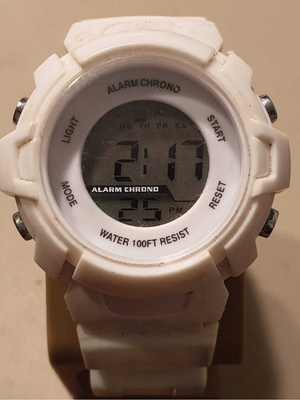 🦋10/$20🦋 FMDCO052 White Digital Alarm Chrono Women's Watch